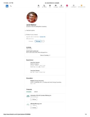 Jared Balmer Linkedin