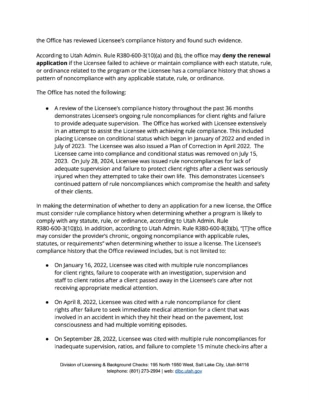Maple Lake License Denial 2