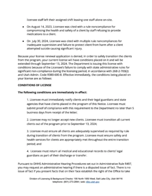 Maple Lake License Denial 3