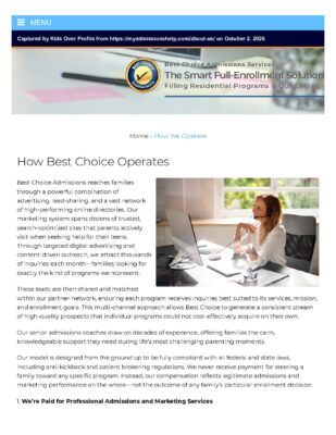 Best Choice Admissions - How We Work (Programs Site)