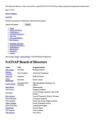 Natsap Board 2011