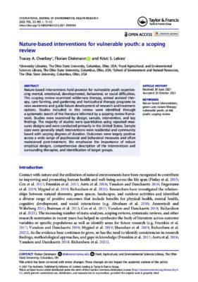 Nature-Based Interventions Review