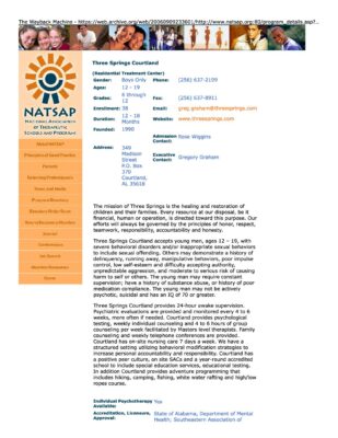 Three Springs Courtland Natsap 2005