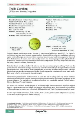 Trails Carolina Natsap 2020