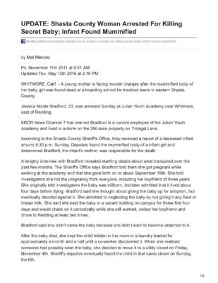 Undated_Unknown_Unsorted_Krcrtv.com-Update Shasta County Woman Arrested For Killing Secret Baby Infant Found Mummified_Cleaned