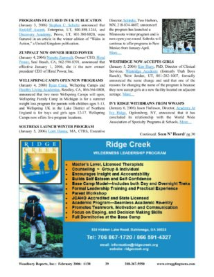 Woodbury Reports, February 2006 (#138), P. 29: Discovery Academy