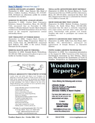 Woodbury Reports, October 2006 (#146), P. 28: Auldern Academy