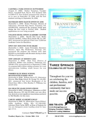Woodbury Reports, October 2006 (#146), Pp. 27, 30: Campbell Park