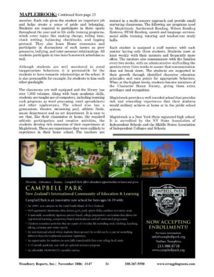 Woodbury Reports, November 2006 (#147), P. 24: Campbell Park
