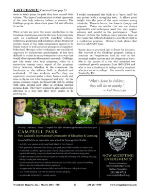 Woodbury Reports, March 2007 (#151), P. 24: Campbell Park