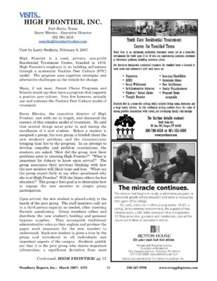 Woodbury Reports, March 2007 (#151), Pp. 11-14: High Frontier RTC