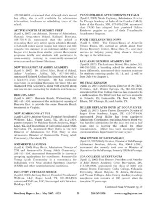 Woodbury Reports, May 2007 (#153), P. 29: Ashby Academy