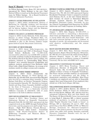 Woodbury Reports, September 2007 (#157), P. 30: Alldredge Wilderness Journey