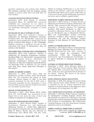 Woodbury Reports, October 2007 (#158), P. 29: Ashby Academy