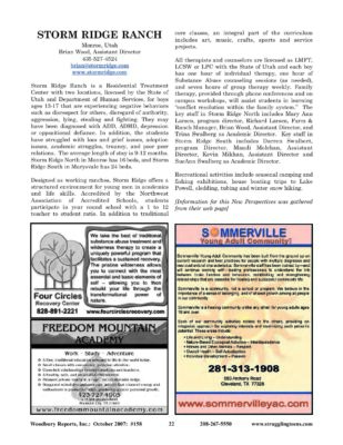 Woodbury Reports, October 2007 (#158), Pp. 22-25: Storm Ridge Ranch