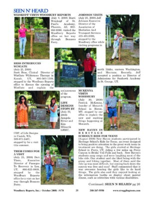 Woodbury Reports, October 2008 (#170), P. 25: Heritage Schools, Inc.
