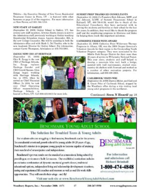 Woodbury Reports, November 2008 (#171), Pp. 17-18: Heritage Schools, Inc.