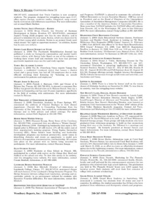 Woodbury Reports, February 2009 (#174), P. 22: Coral Reef Academy