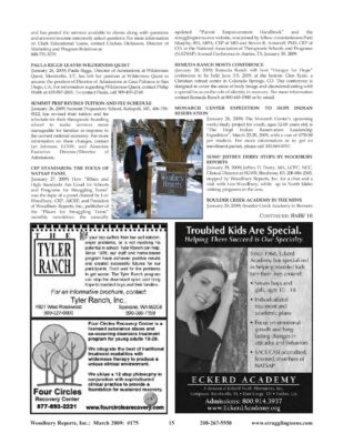 Woodbury Reports, March 2009 (#175), P. 15: Boulder Creek Academy