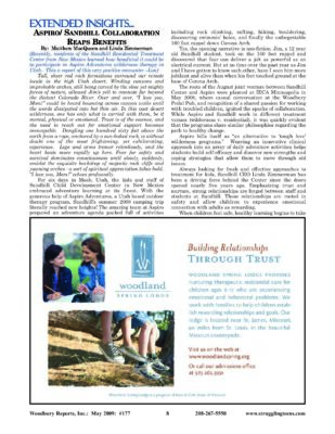 Woodbury Reports, May 2009 (#177), Pp. 8, 10: Sandhill Child Development Center