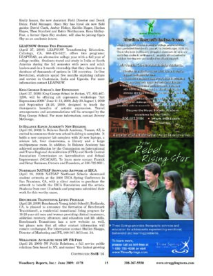 Woodbury Reports, June 2009 (#178), P. 15: In Balance Ranch Academy