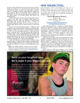 Woodbury Reports, July 2009 (#179), Pp. 4-5: Agape Baptist Academy