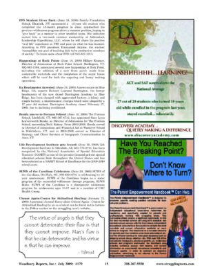 Woodbury Reports, July 2009 (#179), P. 15: Darrington Academy