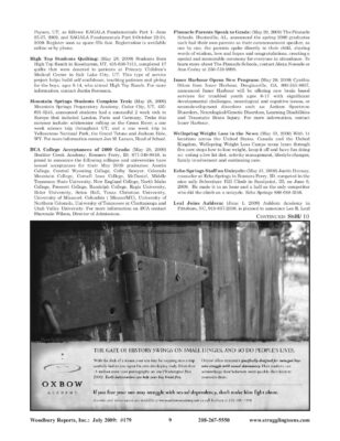 Woodbury Reports, July 2009 (#179), P. 9: The Pinnacle Schools