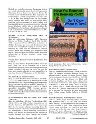 Woodbury Reports, September 2009 (#181), P. 27: Agape Baptist Academy