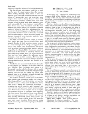 Woodbury Reports, September 2009 (#181), P. 24: Discovery Academy