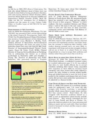 Woodbury Reports, September 2009 (#181), P. 26: Phoenix Outdoor