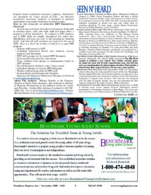 Woodbury Reports, November 2009 (#183), P. 9: Darrington Academy