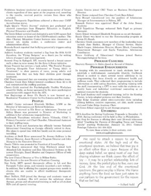 Woodbury Reports, December 2010, P. 11: Zion Educational Systems; Abundant Life Academy; Innerchange; Santiam Crossing; Vive Adolescent Care
