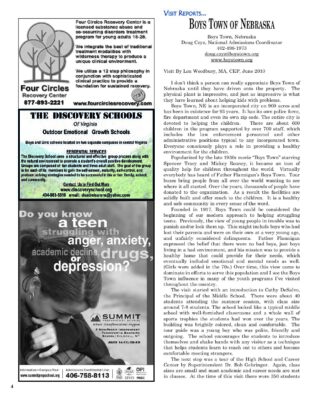 Woodbury Reports, December 2010, Pp. 4-6: Boys Town RTC