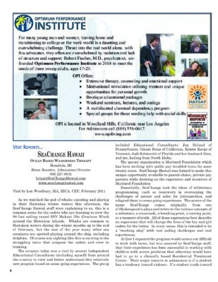 Woodbury Reports, April 2011, Pp. 6-7: Seachange Hawaii