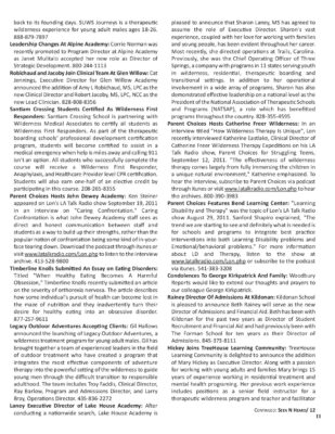 Woodbury Reports, October 2011, P. 11: John Dewey Academy