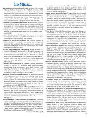 Woodbury Reports, December 2011, P. 11: The Pinnacle Schools