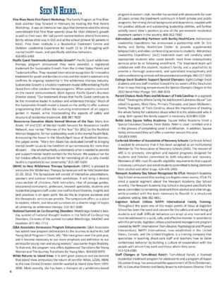 Woodbury Reports, March 2012, P. 6: Adirondack Leadership Expeditions