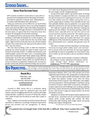 Woodbury Reports, April 2012, Pp. 6-9: Avalon Hills Eating Disorder Program