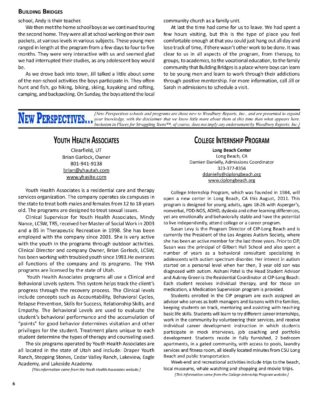 Woodbury Reports, November 2013, Pp. 6-8: Youth Health Associates